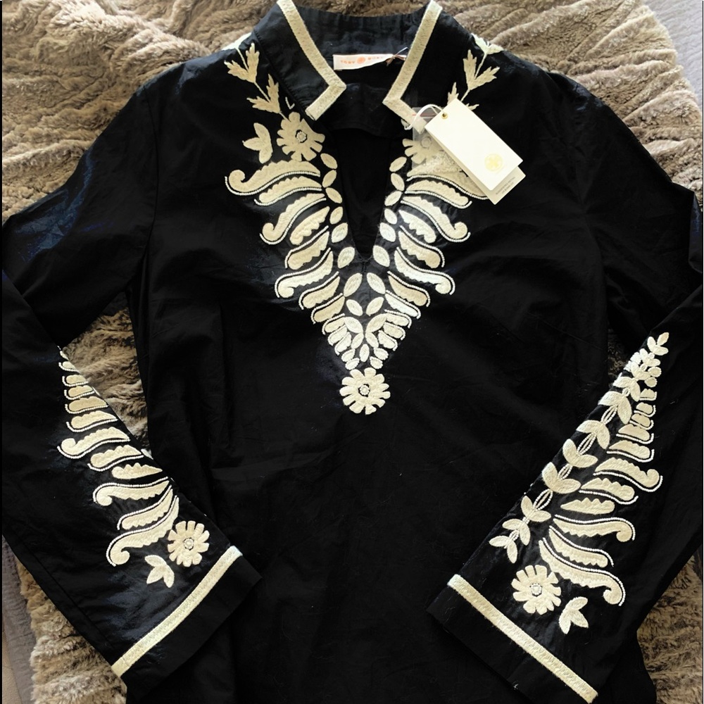 Tory Burch Black Tunic- NWT!